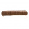 Moe's Home Collection Endora Bench Cappucino - Front - Moe's Home Collection Endora Bench Cappucino - Front