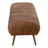 Moe's Home Collection Endora Bench Cappucino - Side Angle - Moe's Home Collection Endora Bench Cappucino - Side Angle