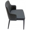 Polly Armchair In Anthracite Grey - Side Angle - Polly Armchair In Anthracite Grey - Side Angle