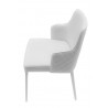 Polly Armchair In White - Top Side Angle  - Polly Armchair In White - Top Side Angle 