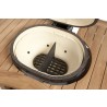 Primo Ceramic Grills Cast Iron Fire Box Dividers - In Stand