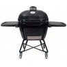 Primo Ceramic Oval  All-In-One Grills with Heavy Duty Stand, Side Shelves - XL