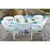 Tortuga Outdoor Portside 7 Piece Dining Set (Coastal White) -Lifestye