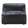 Moe's Home Collection Luxe Slipper Chair Antique Black - Front - Moe's Home Collection Luxe Slipper Chair Antique Black - Front