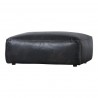 Moe's Home Collection Luxe Ottoman Antique Black - Angled - Moe's Home Collection Luxe Ottoman Antique Black - Angled