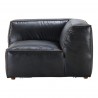 Moe's Home Collection Luxe Corner Chair Antique Black - Side - Moe's Home Collection Luxe Corner Chair Antique Black - Side