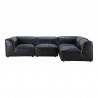 Moe's Home Collection Luxe Signature Modular Sectional Antique Black - Left - Moe's Home Collection Luxe Signature Modular Sectional Antique Black - Left