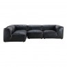 Moe's Home Collection Luxe Signature Modular Sectional Antique Black - Right - Moe's Home Collection Luxe Signature Modular Sectional Antique Black - Right