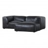 Moe's Home Collection Luxe Nook Modular Sectional Antique Black - Angled View - Moe's Home Collection Luxe Nook Modular Sectional Antique Black - Angled View