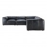 Moe's Home Collection Luxe Classic L Modular Sectional Antique Black - Front View - Moe's Home Collection Luxe Classic L Modular Sectional Antique Black - Front View