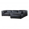 Moe's Home Collection Luxe Dream Modular Sectional Antique Black - Angled - Moe's Home Collection Luxe Dream Modular Sectional Antique Black - Angled