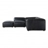 Moe's Home Collection Luxe Dream Modular Sectional Antique Black - Side View - Moe's Home Collection Luxe Dream Modular Sectional Antique Black - Side View