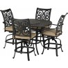 Patio Resort Lifestyle Venice 5-Piece Counter Set - RCTWR48-VC2 - Angled View - Patio Resort Lifestyle Venice 5-Piece Counter Set - RCTWR48-VC2 - Angled View
