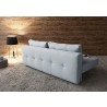 Recast Sofa Soft Pacific Pearl With Dark Wood Legs - Back Angle - Recast Sofa Soft Pacific Pearl With Dark Wood Legs - Back Angle