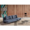 Recast Sofa With NST Blue Fabric Dark Wood Legs - Lifestyle - Recast Sofa With NST Blue Fabric Dark Wood Legs - Lifestyle