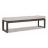 Redondo Dining Bench with Cast Silver Cushion - Redondo Dining Bench with Cast Silver Cushion