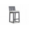 Redondo Barstool With Cushions In Cast Silver