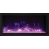 Remii 35" Extra Slim Indoor Or Outdoor Electric Built-in Fireplace - Purple Flame - Remii 35" Extra Slim Indoor Or Outdoor Electric Built-in Fireplace - Purple Flame