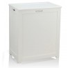 Oceanstar Storage Laundry Hamper - White - Angled - Oceanstar Storage Laundry Hamper - White - Angled