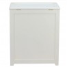 Oceanstar Storage Laundry Hamper - White - Back - Oceanstar Storage Laundry Hamper - White - Back