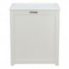 Oceanstar Storage Laundry Hamper - White - Front - Oceanstar Storage Laundry Hamper - White - Front