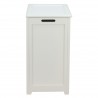 Oceanstar Storage Laundry Hamper - White - Side - Oceanstar Storage Laundry Hamper - White - Side