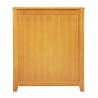 Natural Finished Rectangular Laundry Wood Hamper - Side - Natural Finished Rectangular Laundry Wood Hamper - Side