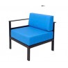 Belmar Right Arm Sofa Section Black/Soft Gray Frame - No Cushions
