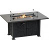 Rome Granite 53" x 35" Fire Table With Burner
