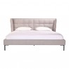 Moe's Home Collection Ostalo King Bed - Grey - Front - Moe's Home Collection Ostalo King Bed - Grey - Front