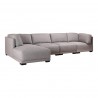 Moe's Home Collection Romeo Modular Sectional Sofa w/ Left Chaise - Perspective - Moe's Home Collection Romeo Modular Sectional Sofa w/ Left Chaise - Perspective
