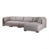Moe's Home Collection Romeo Modular Sectional Sofa w/ Right Chaise - Perspective - Moe's Home Collection Romeo Modular Sectional Sofa w/ Right Chaise - Perspective