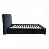 Moe's Home Collection Samara King Bed - Blue Velvet - Moe's Home Collection Samara King Bed - Blue Velvet