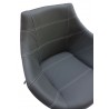 Rosy Armchair In Anthracite Grey - Top Angle - Rosy Armchair In Anthracite Grey - Top Angle