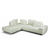 Roxanne Left Hand Facing Sectional in Light Grey - White BG - Roxanne Left Hand Facing Sectional in Light Grey - White BG