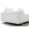 Roxanne Left Hand Facing Sectional in White - Chair Edge - Roxanne Left Hand Facing Sectional in White - Chair Edge