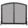 Mr. Bar-B-Q UniFlame® Single Panel Black Wrought Iron Screen with Doors, Medium