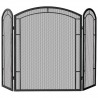 Mr. Bar-B-Q UniFlame® 3 Panel Black Wrought Iron Screen