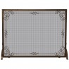 Mr. Bar-B-Q UniFlame® Single Panel Bronze Finish Screen with Decorative Scroll