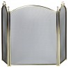 Mr. Bar-B-Q UniFlame® 3 Fold Large Diameter Polished Brass Finish Screen