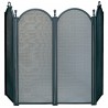 Mr. Bar-B-Q UniFlame® 4 Fold Large Diameter Black Finish Screen with Woven Mesh
