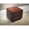 Furnitech Signature Collection Samba End Table in Autumn Cherry with a Cognac Finish  - Furnitech Signature Collection Samba End Table in Autumn Cherry with a Cognac Finish 