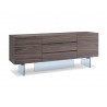 Roxana Buffet In Walnut Veneer - Angled - Roxana Buffet In Walnut Veneer - Angled