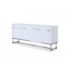 Brianna Buffet In High Gloss White - Angled - Brianna Buffet In High Gloss White - Angled