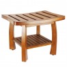 Oceanstar Solid Wood Spa Bench - Oceanstar Solid Wood Spa Bench