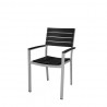Vienna Dining Arm Chair - Black - Angled - Vienna Dining Arm Chair - Black - Angled
