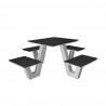 Vienna 4 Seat Picnic Table - Black