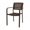 Adele Dining Arm Chair - Bronze Age - Angled - Adele Dining Arm Chair - Bronze Age - Angled
