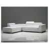 Icon LSF Sectional White Leather Leather with Side Split - Icon LSF Sectional White Leather Leather with Side Split
