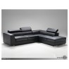 Icon RSF Sectional Black Premium Leather with Side Split - Icon RSF Sectional Black Premium Leather with Side Split